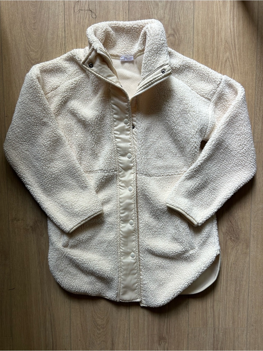 NWOT sage collective Sherpa teddy long jacket